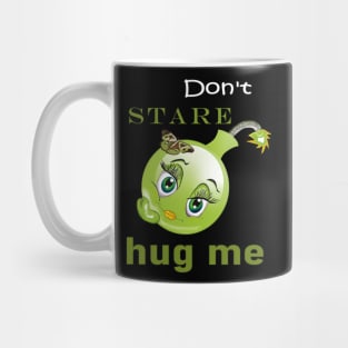 Kawai Sensitive Girl wants a Green Hug Mug